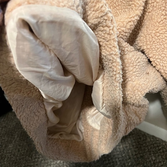 I.AM.GIA Pixie Teddy REVOLVE Zip Up Coat Jacket in Caramel Neutral Slouchy XS - Picture 5 of 9